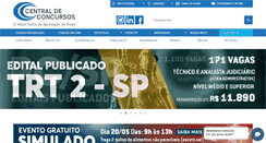 Desktop Screenshot of centraldeconcursos.com.br