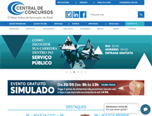 Tablet Screenshot of centraldeconcursos.com.br